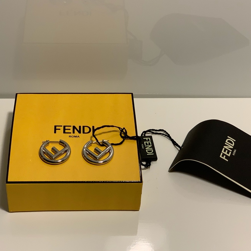 2019 F is Fendi Logo Earrings